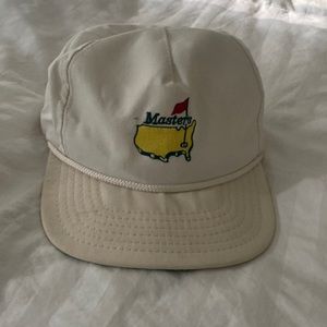 Vintage white Masters Golf Hat. Made by American Needle